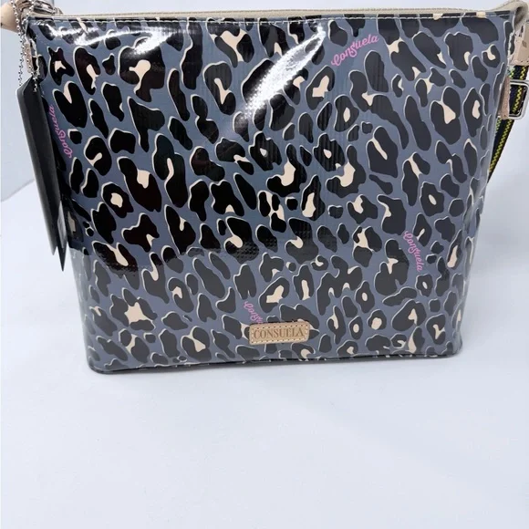 Consuela Downtown Crossbody Black and Cream - Picture 2 of 9